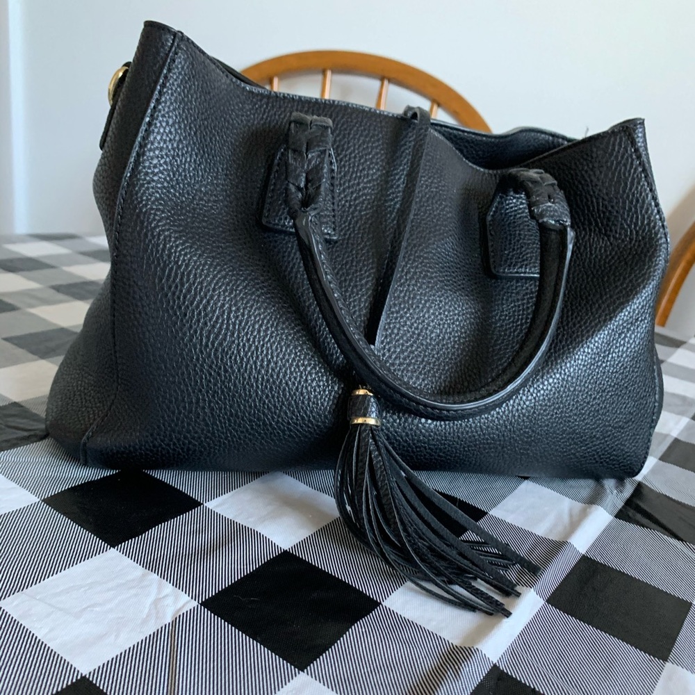 Black Leather Purse